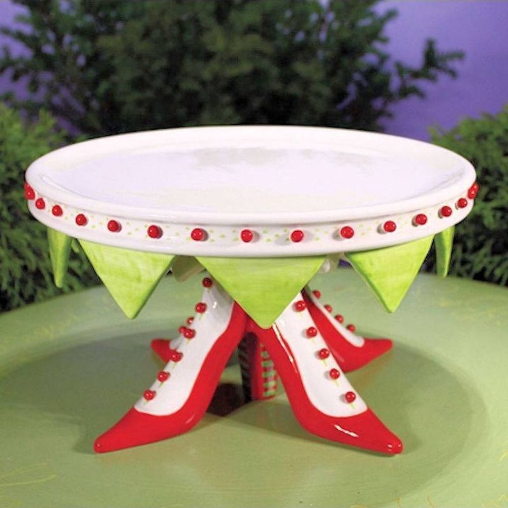 Patience Brewster Dept. 56 Krinkles Cake Plate